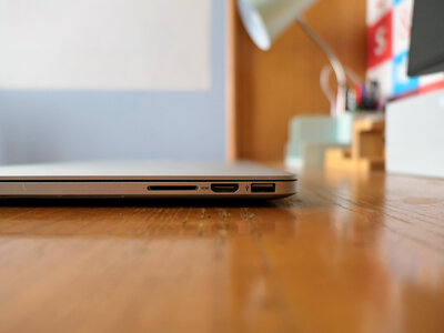 Laptop on Desk photo