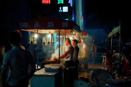 The night market barbecue character