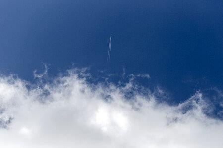 Airplane Trail Clouds photo
