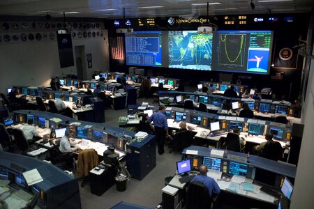 Flight Control Room Lyndon B. Johnson Space Center in Houston