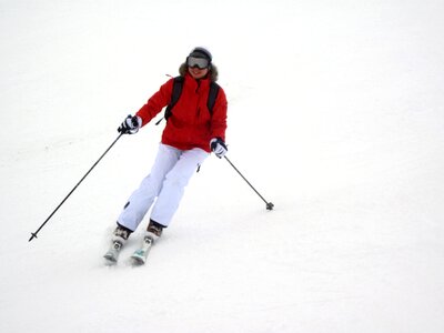Active mountain ski photo