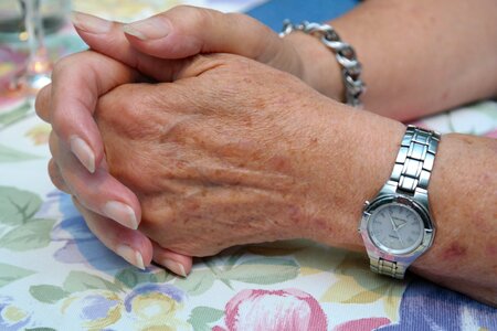 Finger folded clock photo