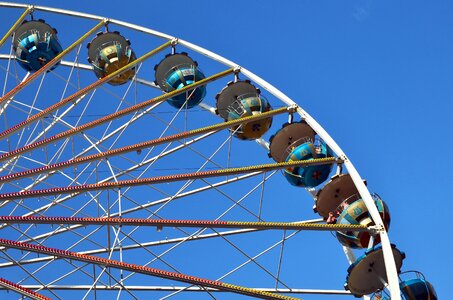 Amusement blue sky construction