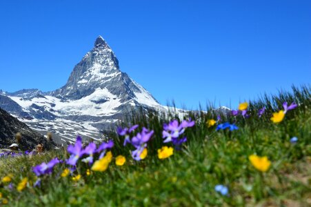 Matterhorn Alpine Zermatt Mountains Gornergrat photo