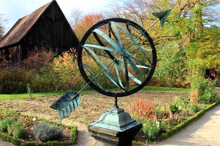 Clock sundial arrow