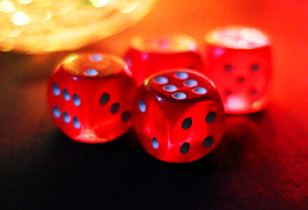 Dice Red Colored photo