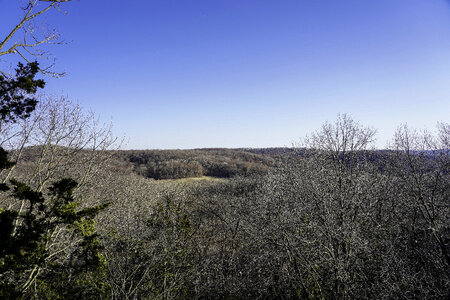 Overlook view of the landscape photo