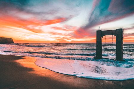Beach cliff cloud