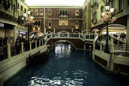 Canals in the Venetian's hotel photo