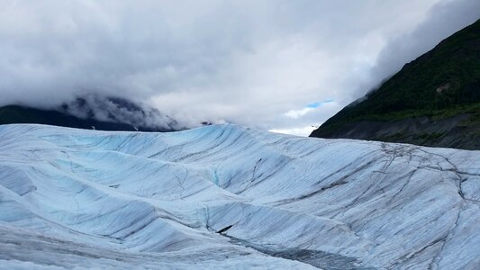 Close-Up glacier ice crystal
