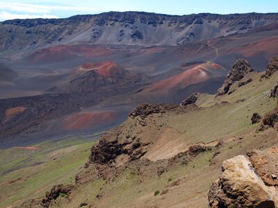 Maui volcano crater photo