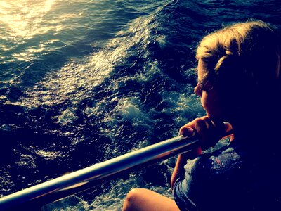 Sun ocean blue