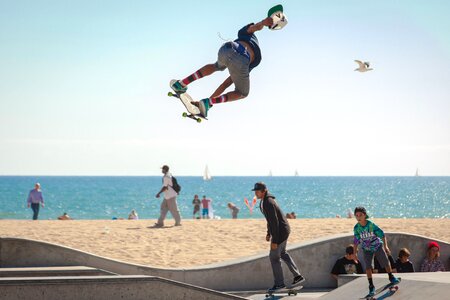 Action activity beach photo