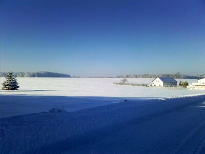 Cold sky snow photo