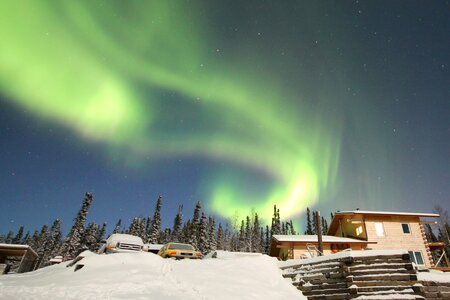 Snow borealis northern photo