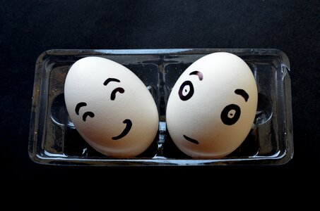 Sad Happy Egg Smiley photo