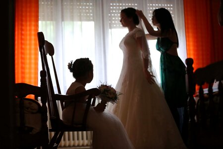 Wedding Dress pretty girl child photo