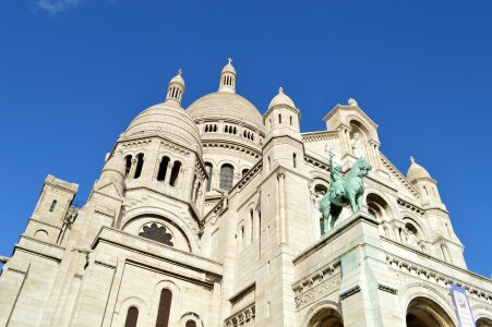 View of the Sacre-Coeur Basilica in Paris, France photo