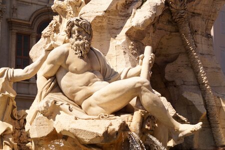 Roman holiday piazza navona fontana dei quattro fiumi photo