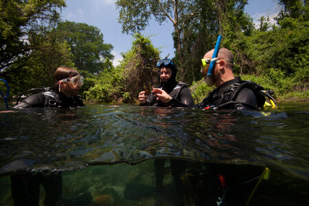 FWS divers after a dive in the San Marcos River-3