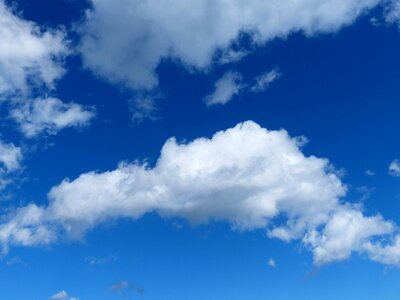 Cloudscape cumulus clouds form