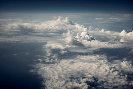 Cumulus clouds photo