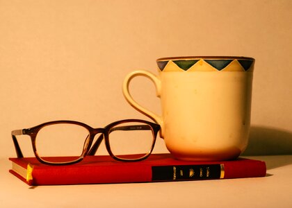 Book caffeine coffee cup photo