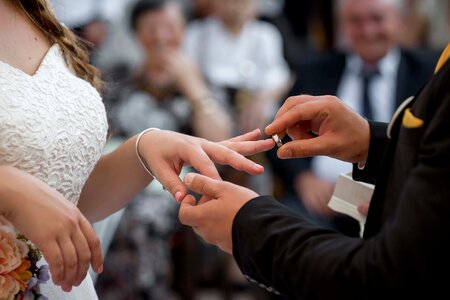 Hands wedding ceremony photo