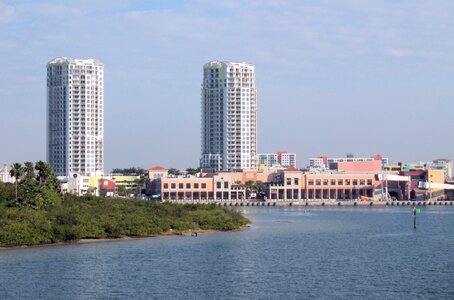 City tropical river