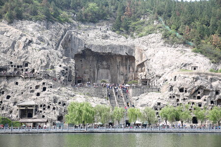 Longmen Grottoes, Luoyang, China photo