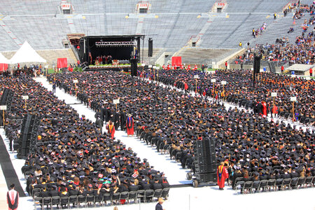 Rows of Graduates in Madison, Wisconsin photo