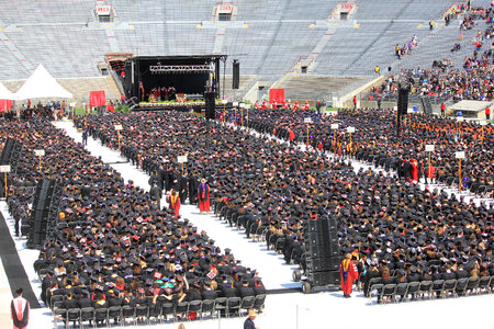 Rows of Graduates in Madison, Wisconsin