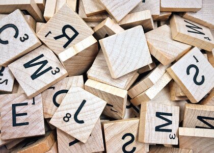Board game letters photo