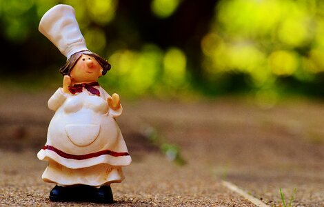 Chef's hat cute figure