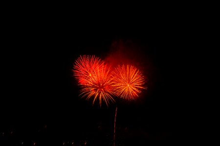 New year's eve shower of sparks pyrotechnics photo