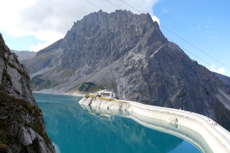 Energy generation mountains lake photo