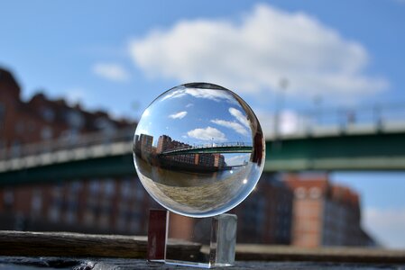 Weser bridge glass ball