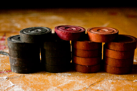 Piled Up Carrom Coins