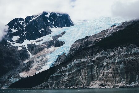 Hillside water lake