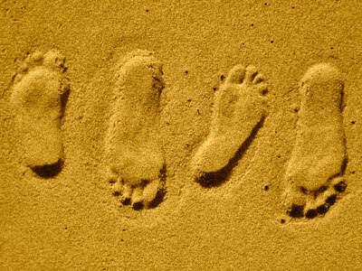 Barefoot beach foot