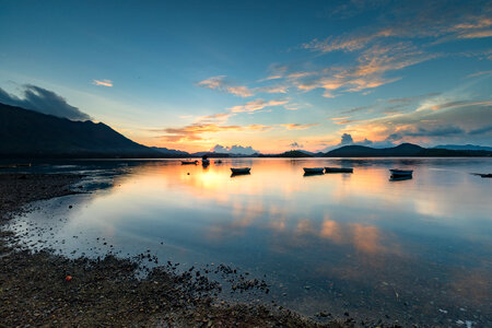 Lake Landscape Sunrise photo