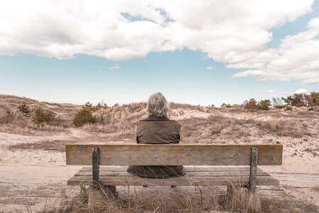 Bench daylight desert