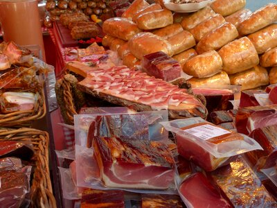 Stand meat market