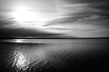 Beach black black and white photo