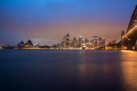 Sydney harbour harbour bridge skyline photo