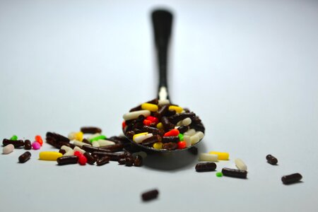 Colorful sweet food
