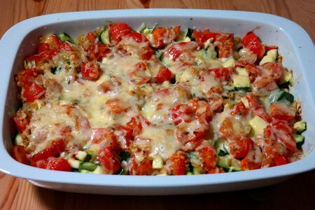 Casserole lasagna court