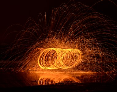 Flame photography black fire