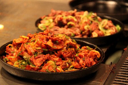 Tasty delicious fried pork photo