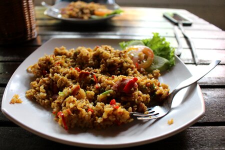 Fried rice food dish